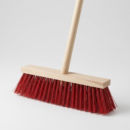 Create_professional_e-commerce_p…_202608132332 Heavy-Duty Wooden Push Broom with Stiff Red Bristles – Heavy Yard & Outdoor Sweep Broom with Long Wooden Handle