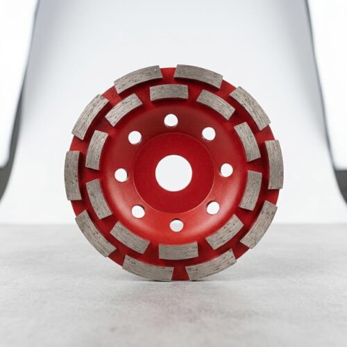 E-commerce_product_photograph_cr…_202608132327 4.5 Inch Red Double Row Diamond Grinding Cup Wheel – Heavy-Duty Angle Grinder Disc for Concrete, Masonry & Stone
