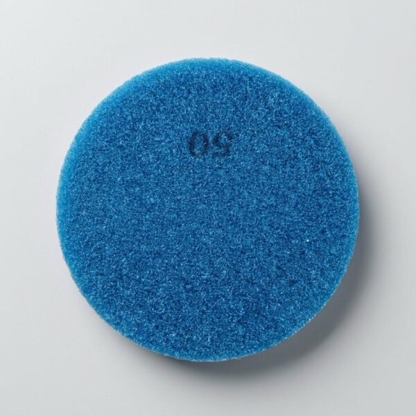 16-Inch Blue Floor Scrubbing Pad (50 Grit) – Heavy-Duty Scrub Pad for Floor Buffer Machines, Terrazzo & Tile Cleaning